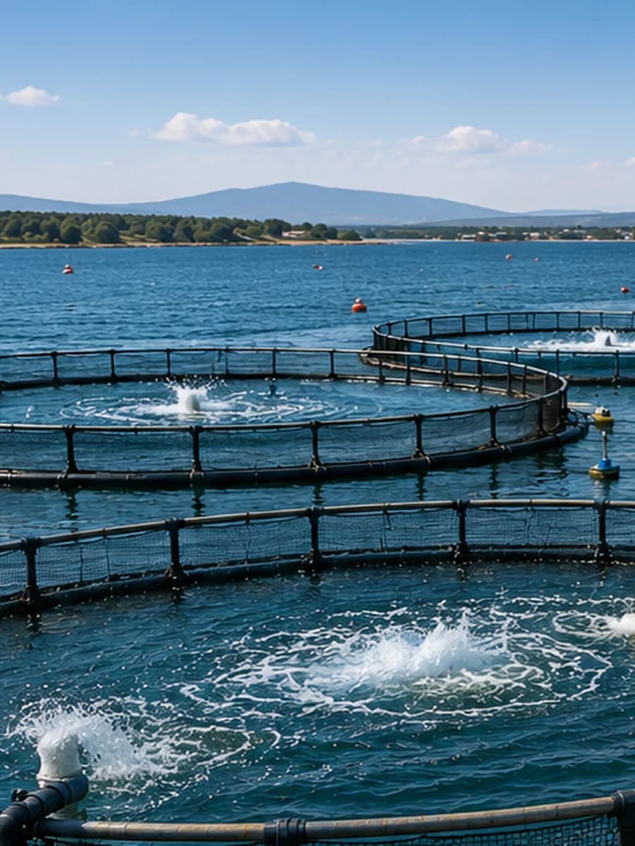 Open Aquaculture Systems — Open pens on marine water that renews continuously
